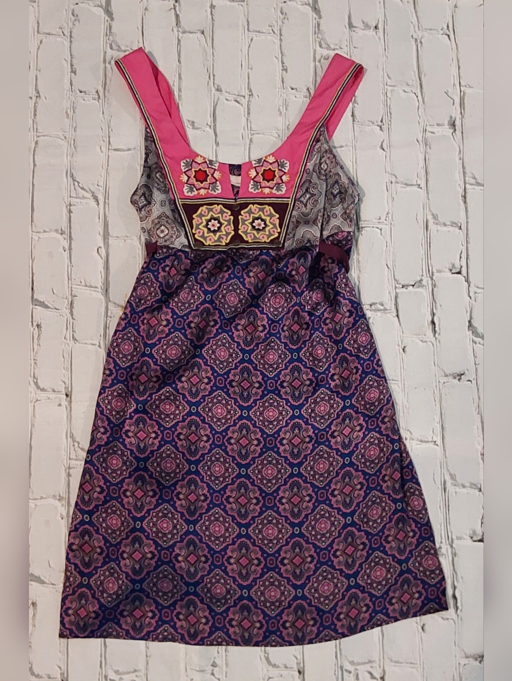 ODD MOLLY SLEEVELESS SILK DRESS